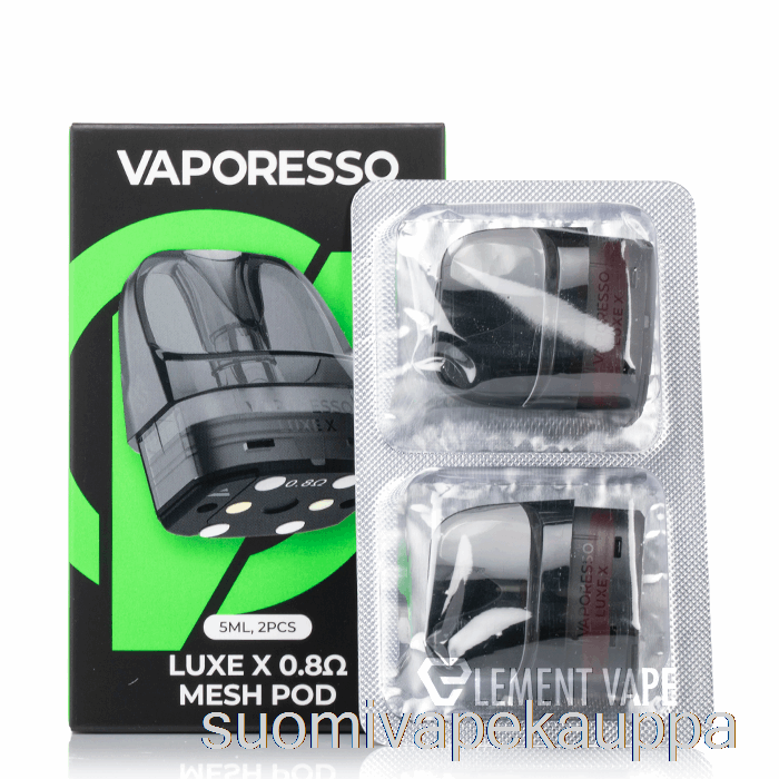 Vape Kauppa Vaporesso Luxe X Vaihtokotelot 0.8ohm Luxe X Pods